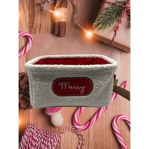 RGI Home Merry Plush Christmas Basket